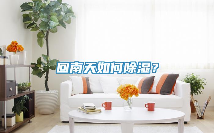 回南天如何除濕？