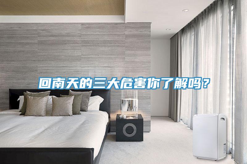 回南天的三大危害你了解嗎？