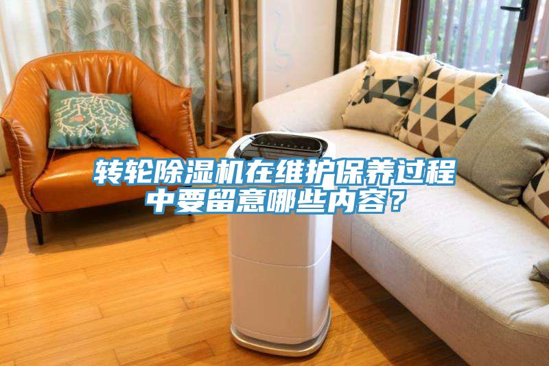 轉(zhuǎn)輪除濕機在維護保養(yǎng)過程中要留意哪些內(nèi)容？