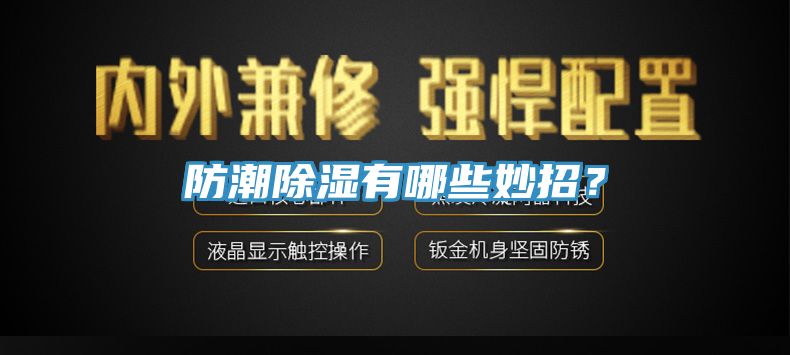 防潮除濕有哪些妙招？
