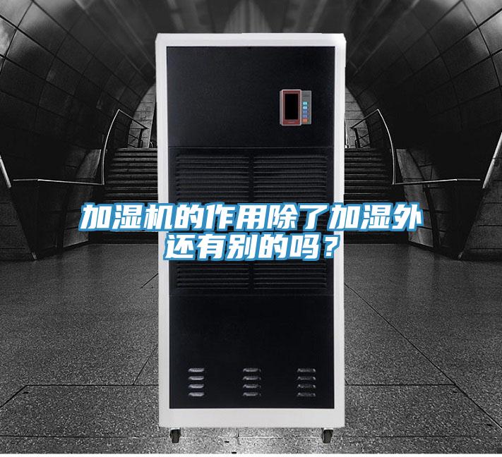 加濕機的作用除了加濕外還有別的嗎？